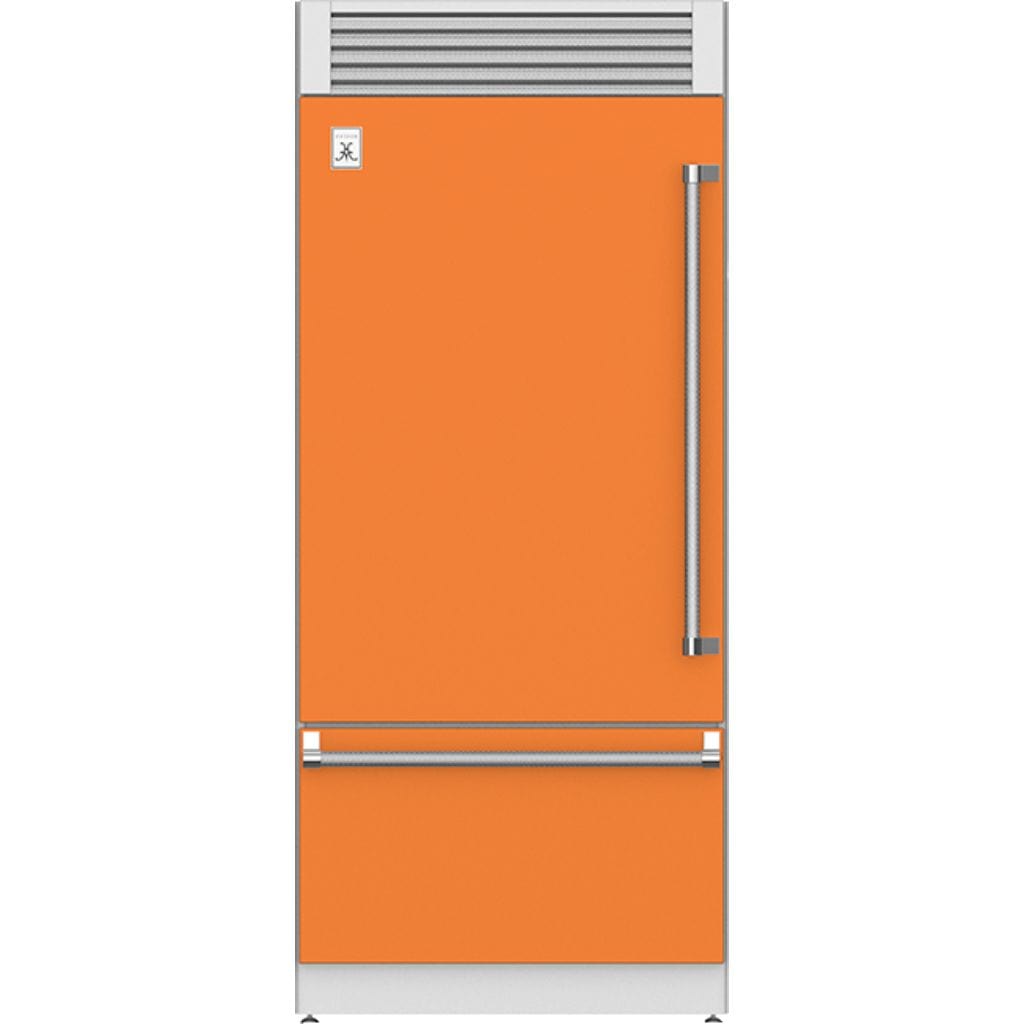 Hestan 36" Pro Style Bottom Mount, Top Compressor Refrigerator - KRP Series I Luxury Appliances Direct