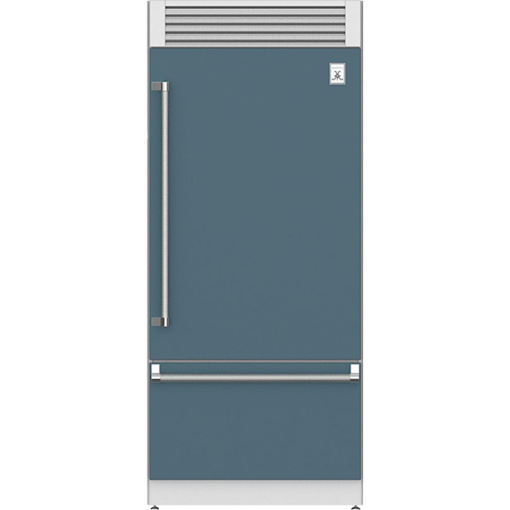Hestan 36" Pro Style Bottom Mount, Top Compressor Refrigerator - KRP Series I Luxury Appliances Direct