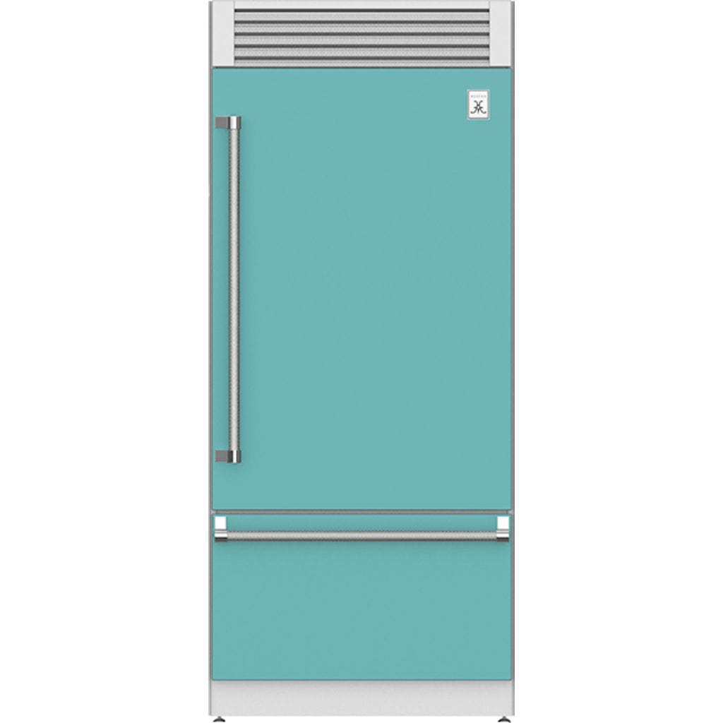 Hestan 36" Pro Style Bottom Mount, Top Compressor Refrigerator - KRP Series I Luxury Appliances Direct