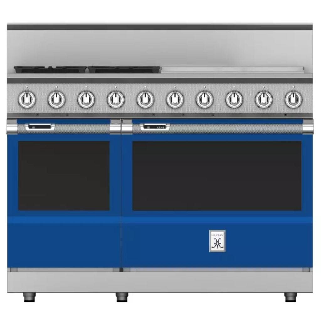 Hestan 48" 4-Burner Dual Fuel Range with 24" Griddle - KRD Series I Luxury Appliances Direct
