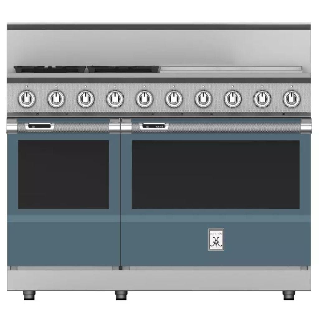 Hestan 48" 4-Burner Dual Fuel Range with 24" Griddle - KRD Series I Luxury Appliances Direct
