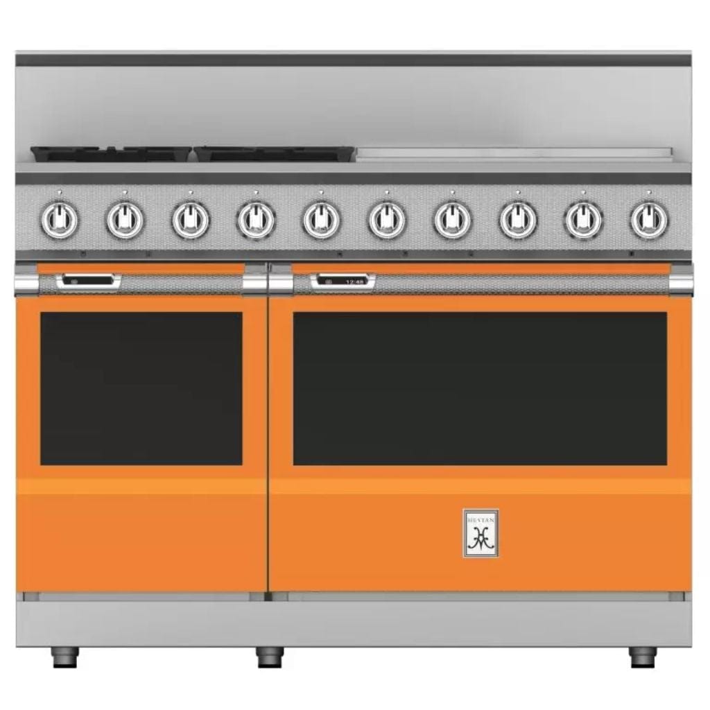 Hestan 48" 4-Burner Dual Fuel Range with 24" Griddle - KRD Series I Luxury Appliances Direct