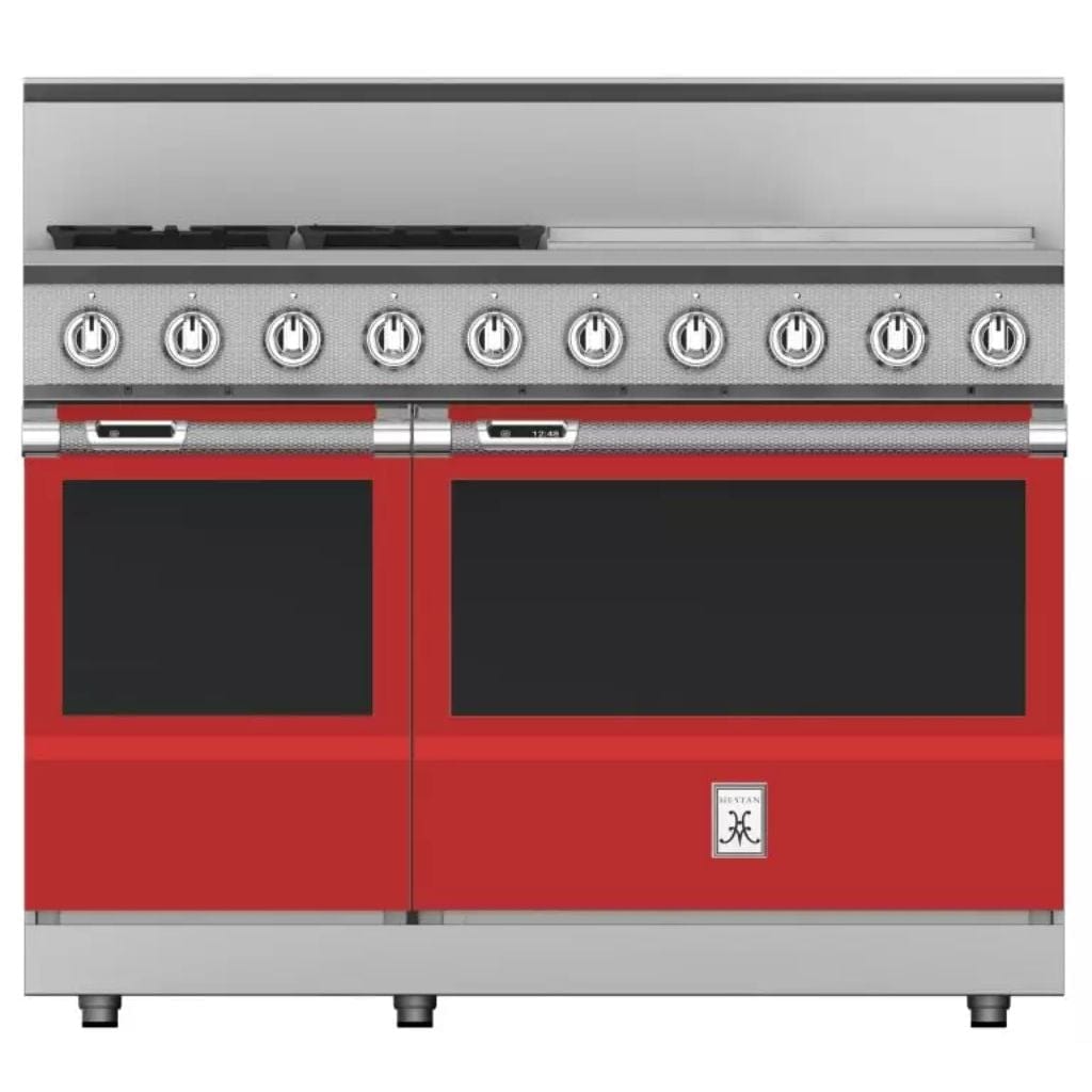 Hestan 48" 4-Burner Dual Fuel Range with 24" Griddle - KRD Series I Luxury Appliances Direct
