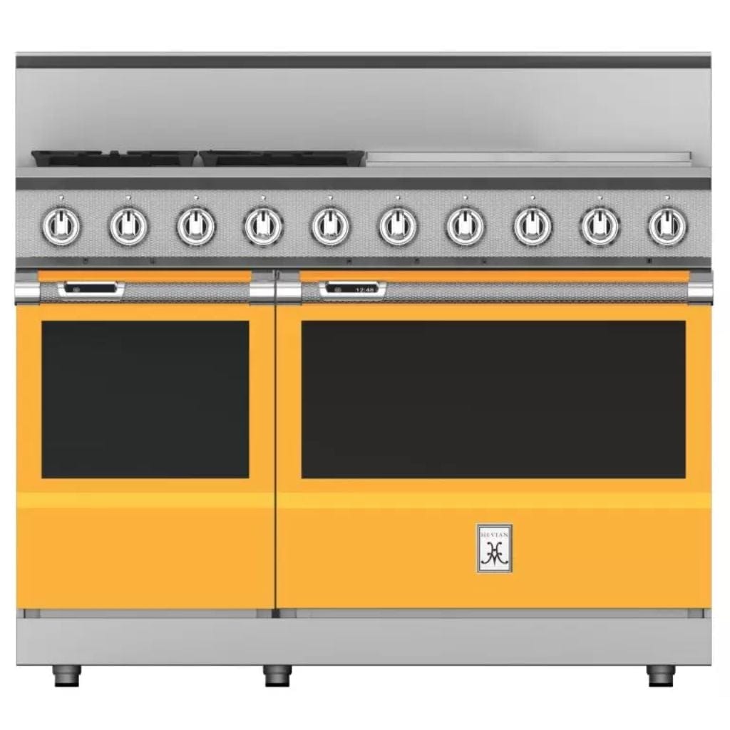 Hestan 48" 4-Burner Dual Fuel Range with 24" Griddle - KRD Series I Luxury Appliances Direct