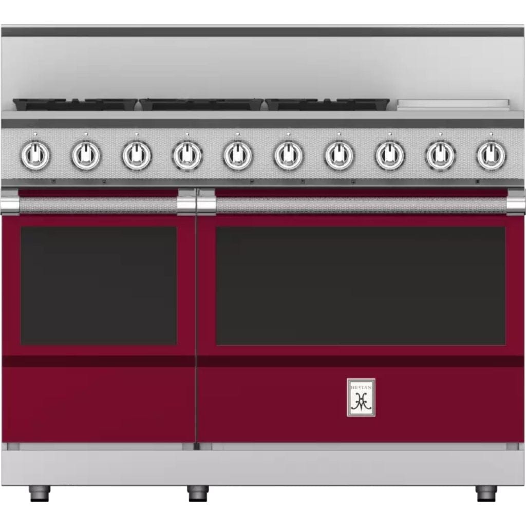 Hestan 48" 5-Burner Dual Fuel Range with 12" Griddle - KRD Series I Luxury Appliances Direct