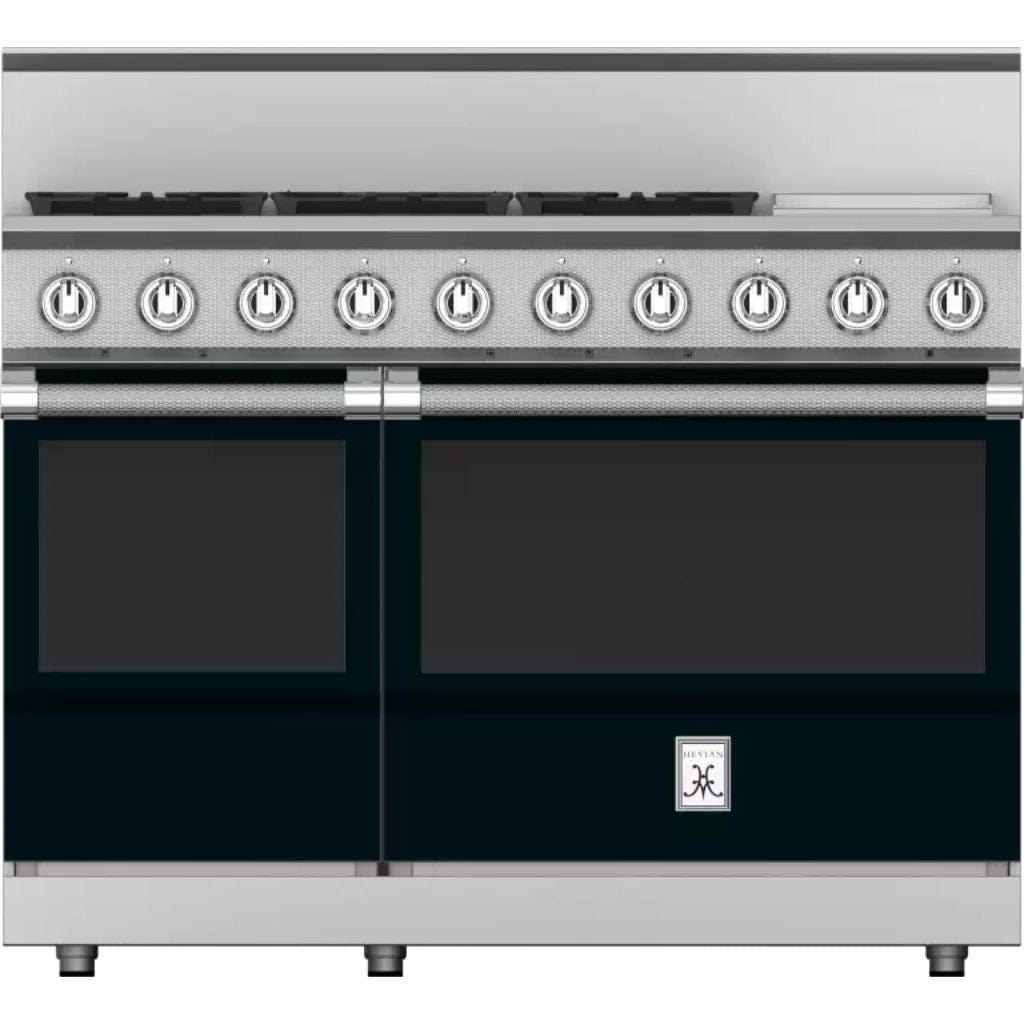 Hestan 48" 5-Burner Dual Fuel Range with 12" Griddle - KRD Series I Luxury Appliances Direct