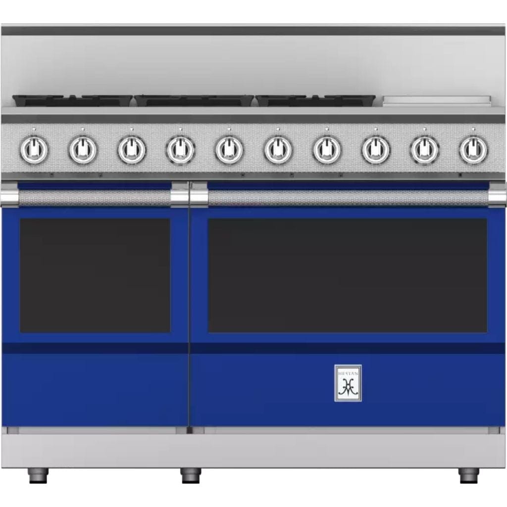 Hestan 48" 5-Burner Dual Fuel Range with 12" Griddle - KRD Series I Luxury Appliances Direct