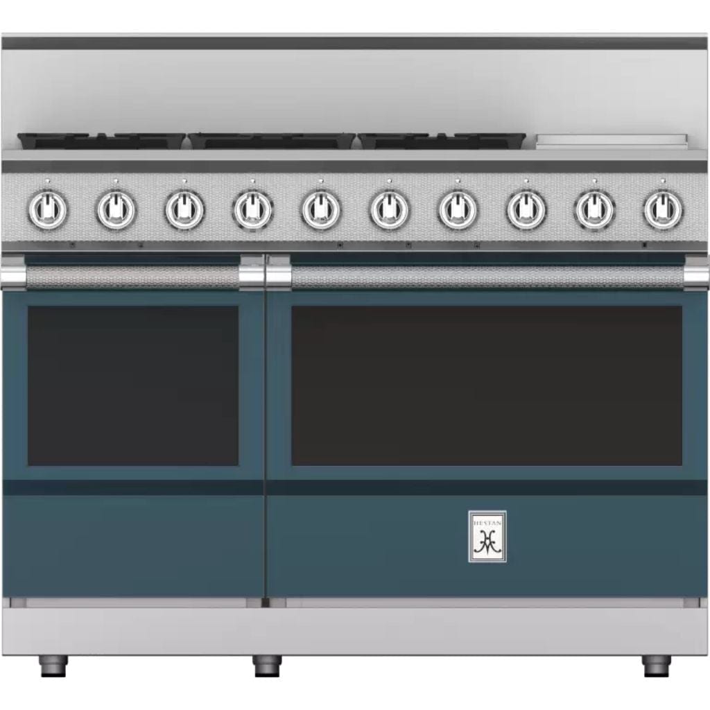 Hestan 48" 5-Burner Dual Fuel Range with 12" Griddle - KRD Series I Luxury Appliances Direct