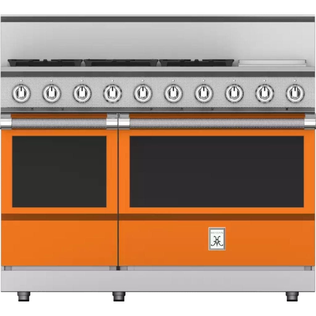 Hestan 48" 5-Burner Dual Fuel Range with 12" Griddle - KRD Series I Luxury Appliances Direct