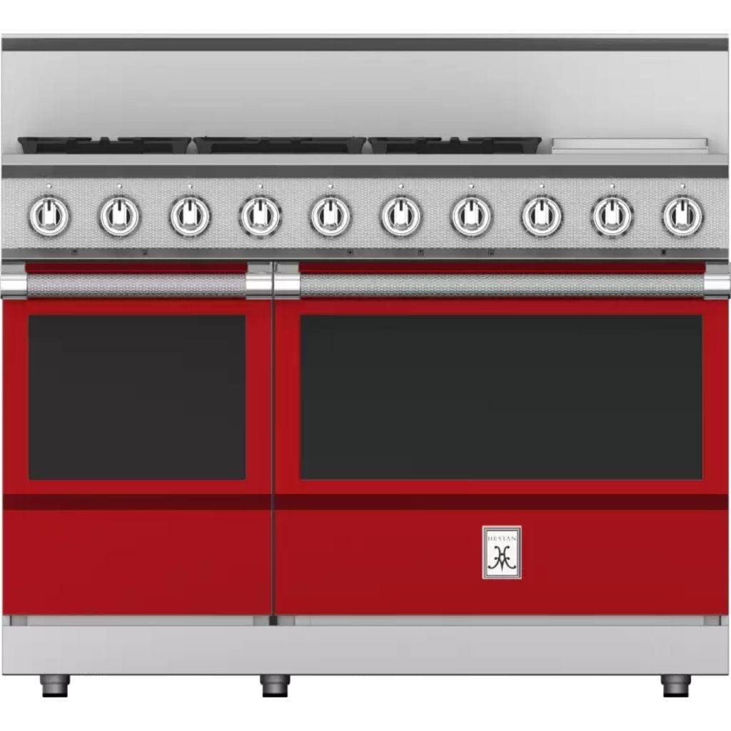 Hestan 48" 5-Burner Dual Fuel Range with 12" Griddle - KRD Series I Luxury Appliances Direct