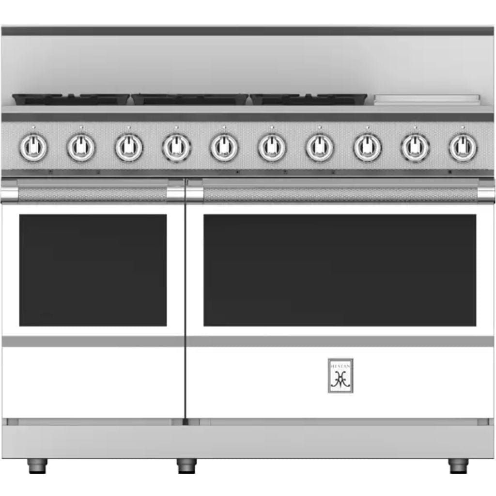 Hestan 48" 5-Burner Dual Fuel Range with 12" Griddle - KRD Series I Luxury Appliances Direct
