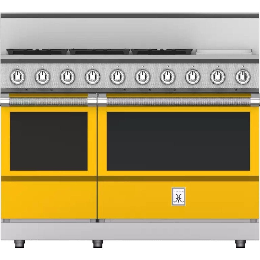 Hestan 48" 5-Burner Dual Fuel Range with 12" Griddle - KRD Series I Luxury Appliances Direct