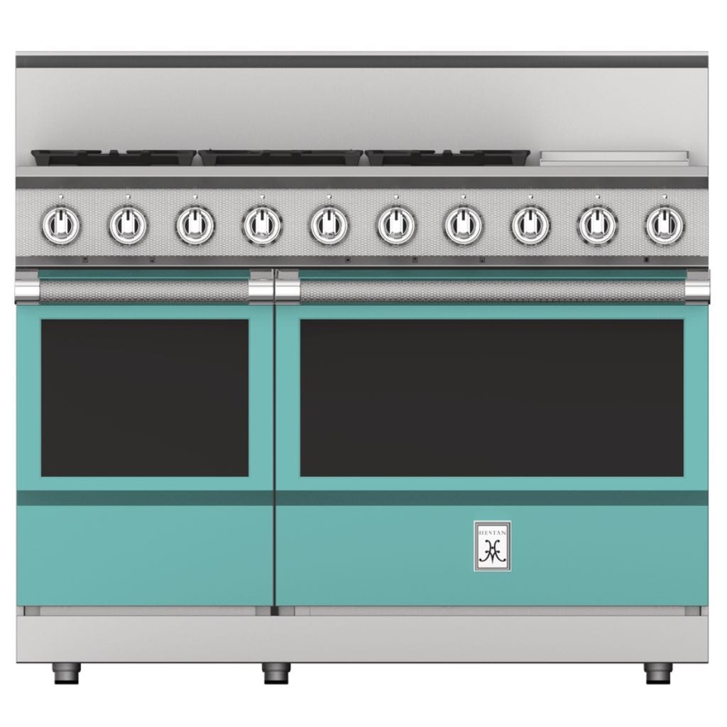 Hestan 48" Gas Range 5 Burners with Griddle I Luxury Appliances Direct