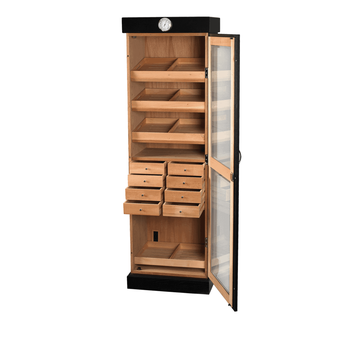 Humidor Supreme 22½"Cigar Tower Drawer Unit HUM-2000BLK I Luxury Appliances Direct
