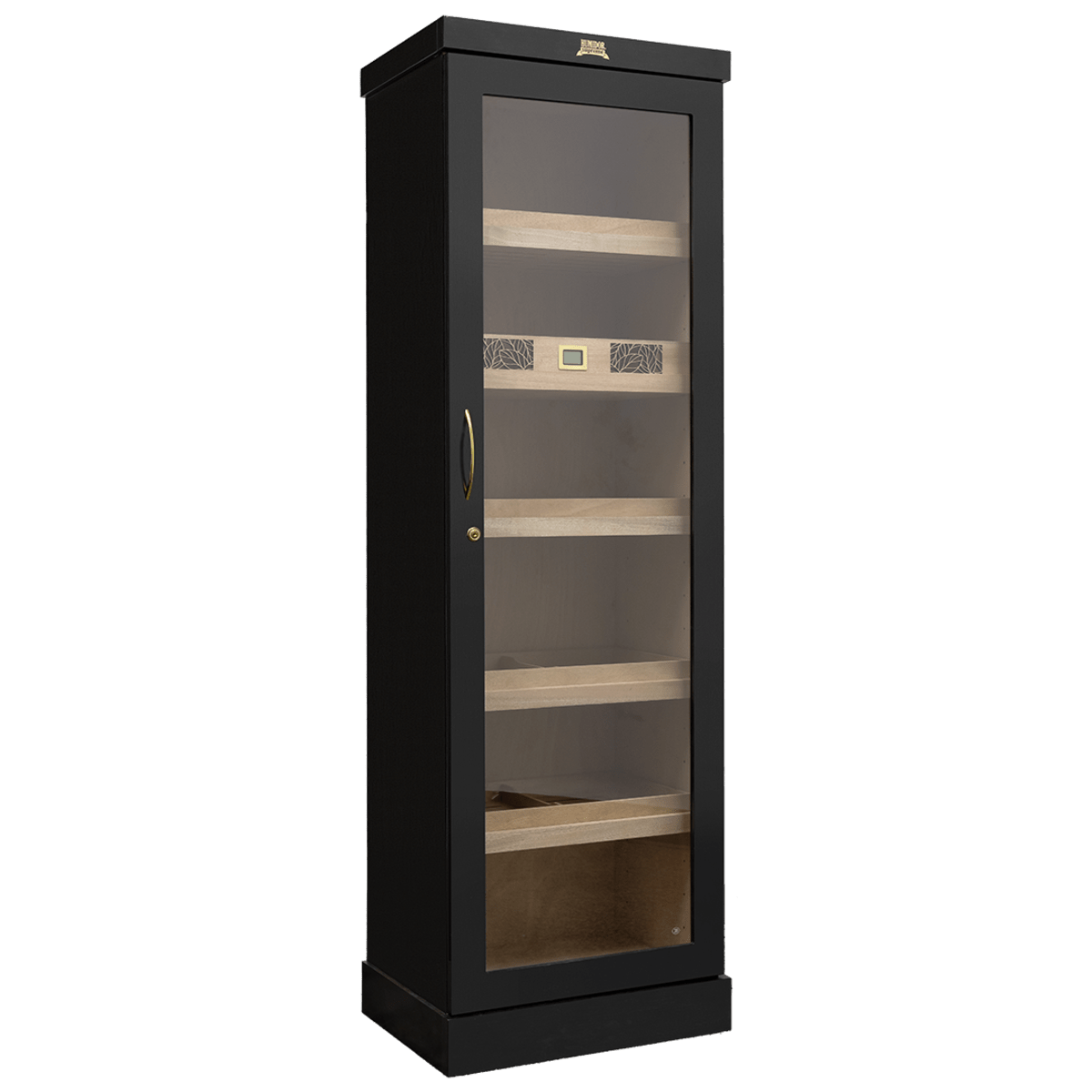 Humidor Supreme 22½"Cigar Tower Shelf Unit HS-2500-BLK I Luxury Appliances Direct
