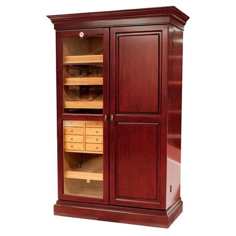 Humidor Supreme 48" Cigar Humidor Wine Rack HUM-CWR-W I Luxury Appliances Direct