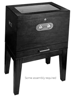 Humidor Supreme Baltazar End Table Humidor HS-510BLK I Luxury Appliances Direct