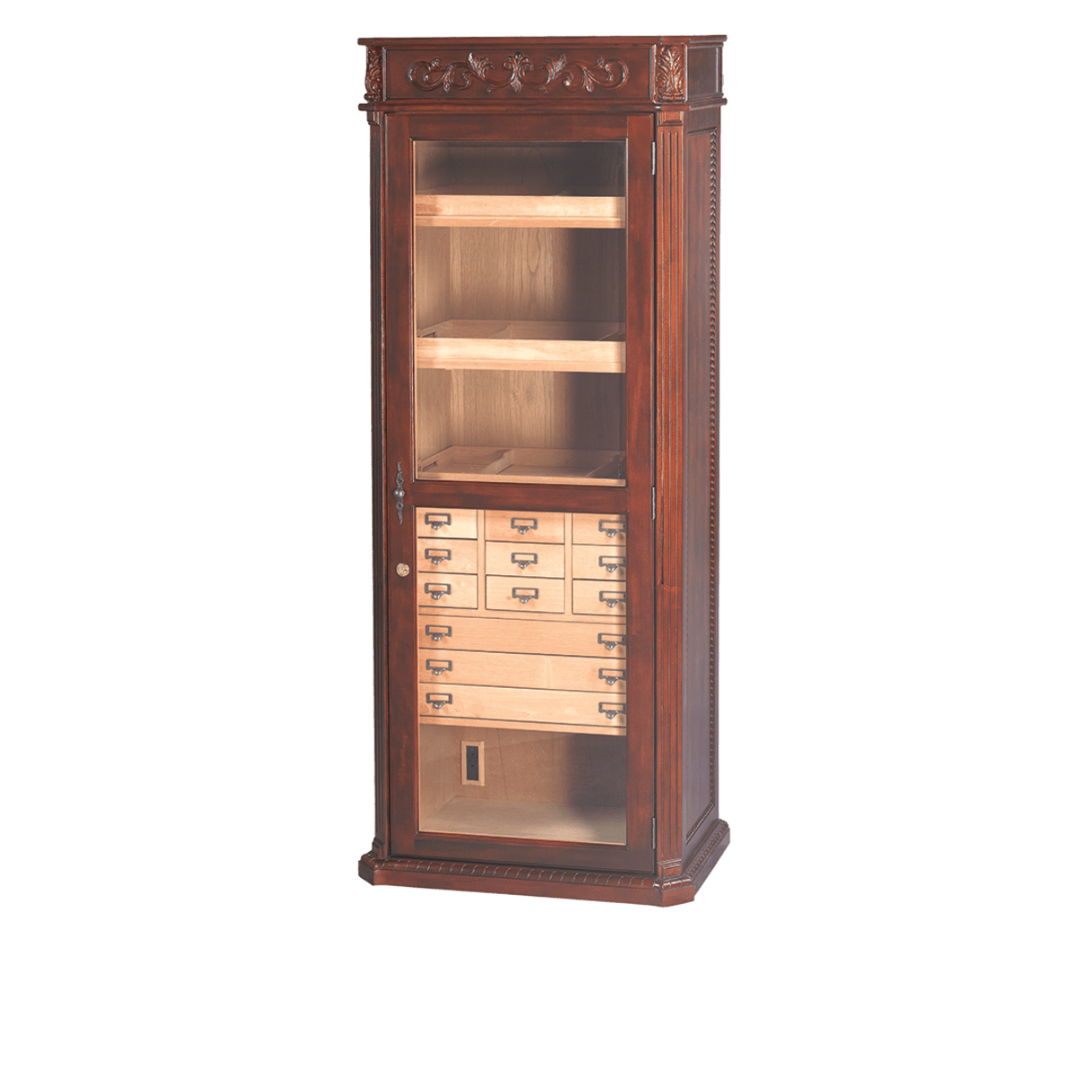 Humidor Supreme Heritage 27" Cigar Tower HUM-2000ENG I Luxury Appliances Direct