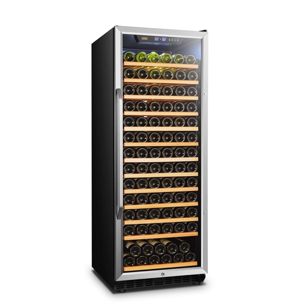 Lanbo 149 Bottles Single Zone Stainless Steel Wine Coolers LW155S I Luxury Appliances Direct
