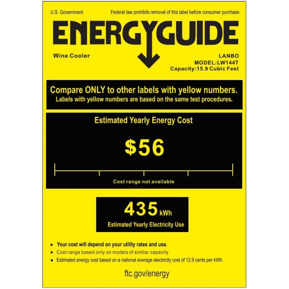 Lanbo 149 Bottles Triple Zones Stainless Steel Wine Coolers LW144T I Luxury Appliances Direct