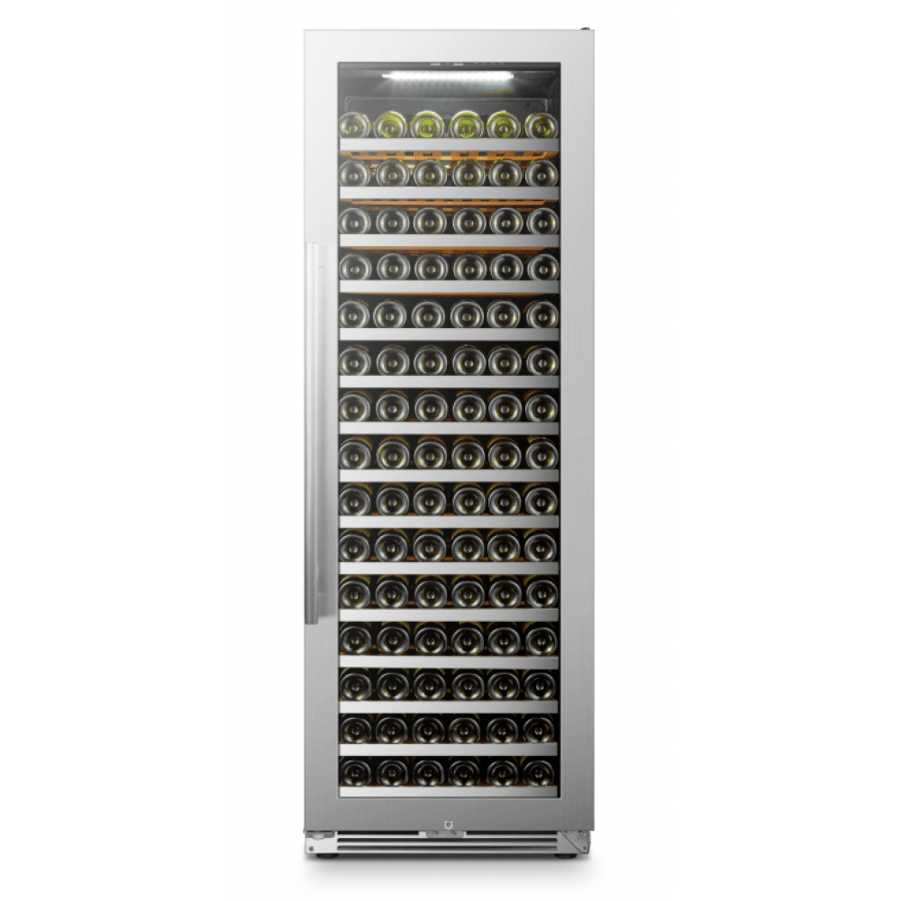 Lanbo 169 Bottles Single Zone Stainless Steel Wine Coolers LP168S I Luxury Appliances Direct