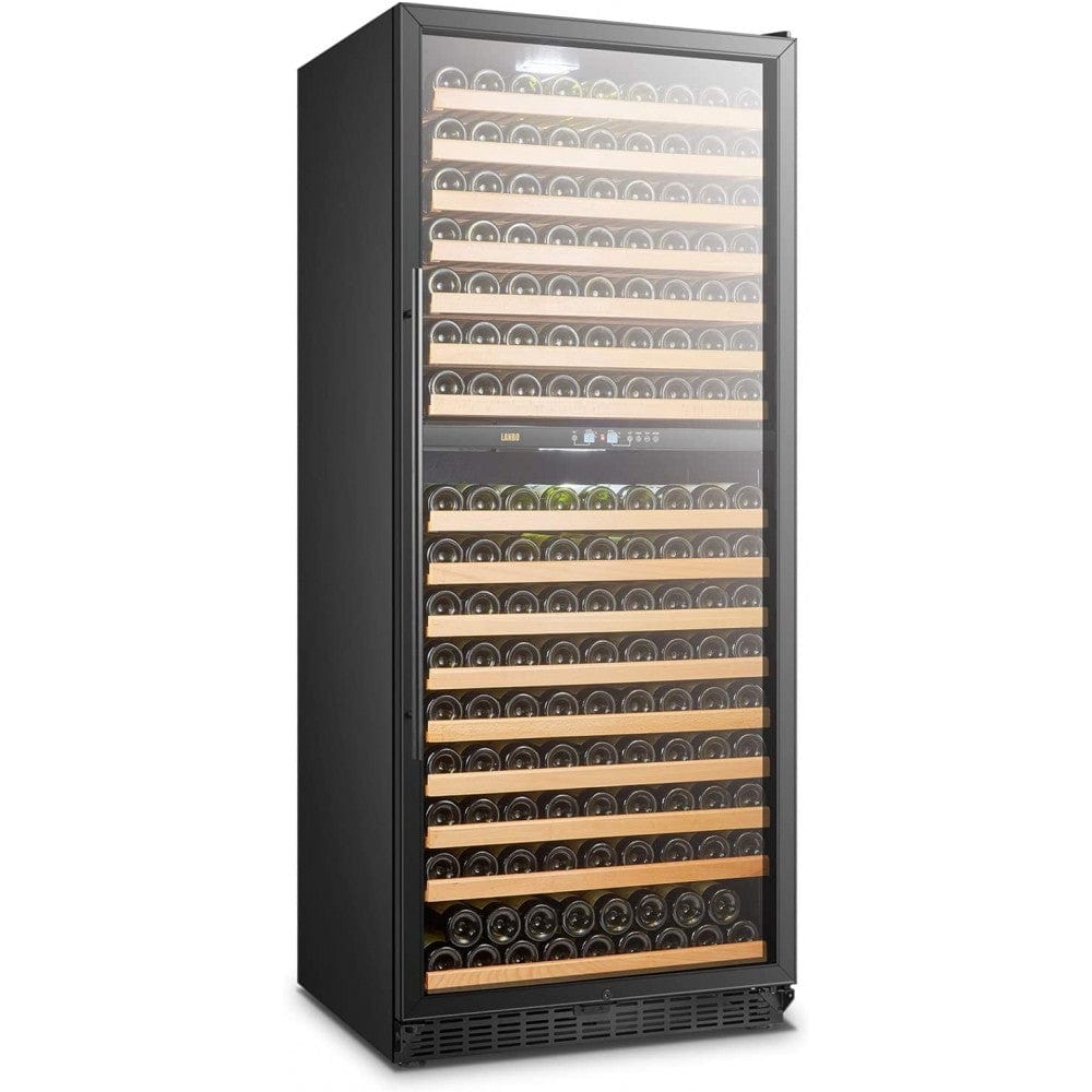 Lanbo 287 Bottles Dual Zone Stainless Steel Wine Coolers LW306D I Luxury Appliances Direct