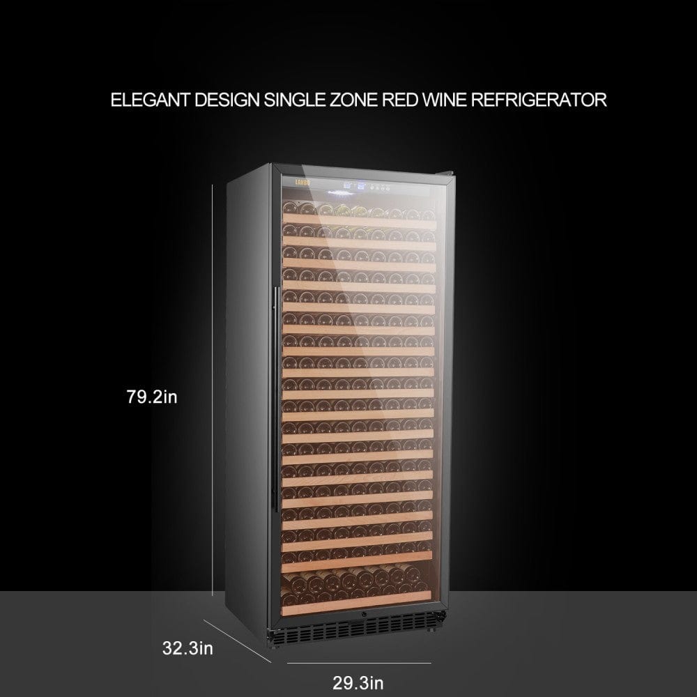 Lanbo 289 Bottles Single Zone Stainless Steel Wine Coolers LW321S I Luxury Appliances Direct