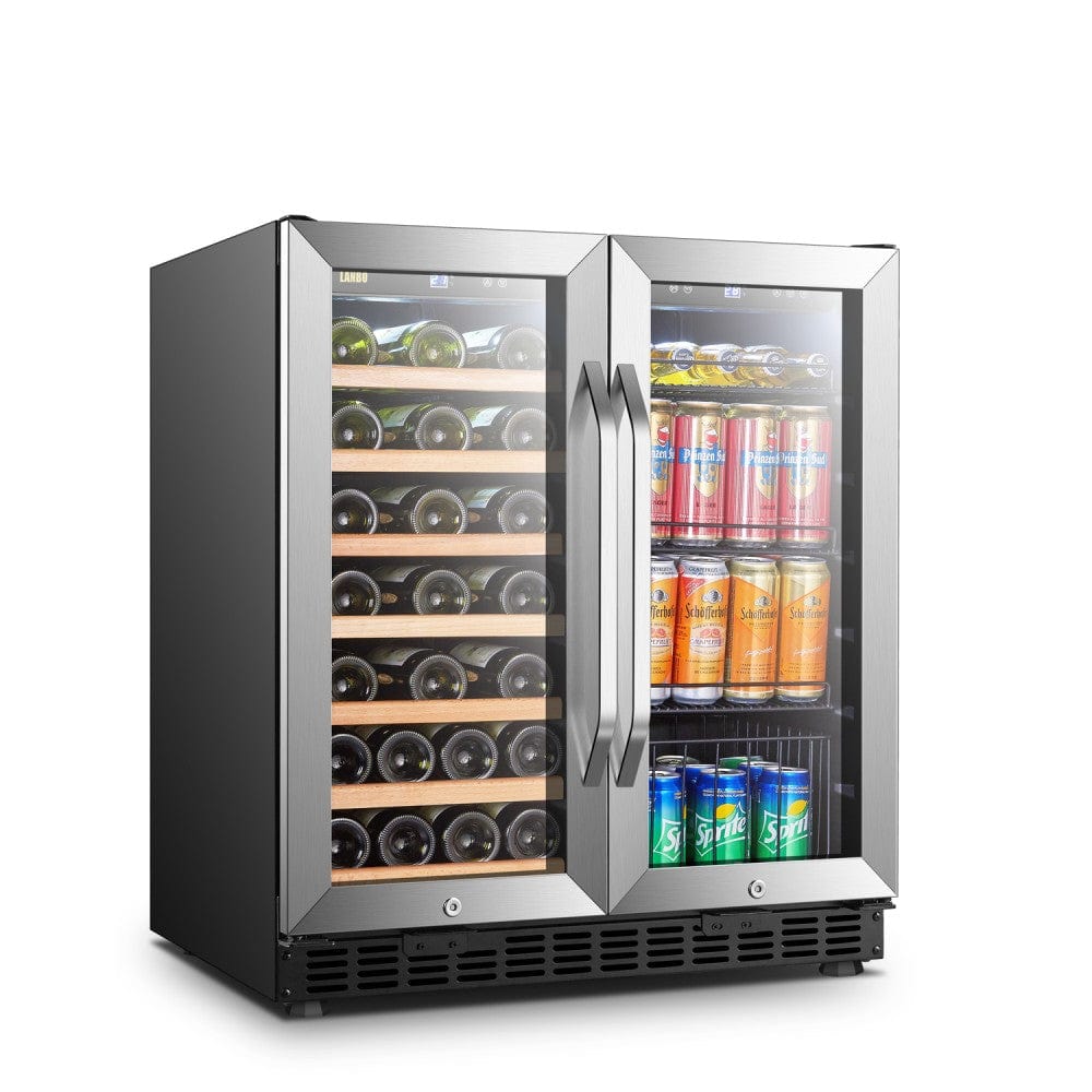 Lanbo 30" Dual Zone Wine and Beverage Coolers LW3370B I Luxury Appliances Direct