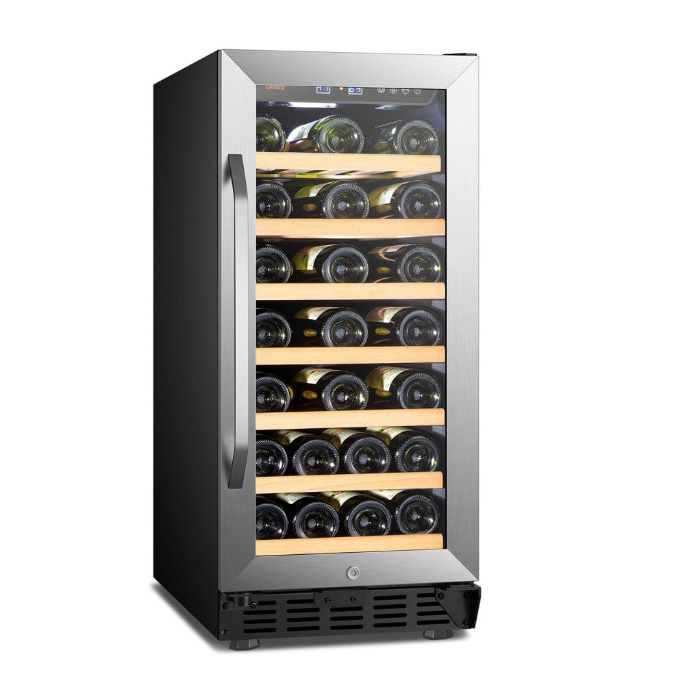 Lanbo 33 Bottle Single Zone Wine Coolers LW33S I Luxury Appliances Direct