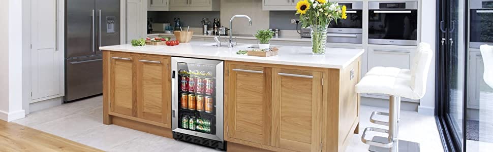 Lanbo 70 Cans Stainless Steel Beverage Coolers LB80BC I Luxury Appliances Direct
