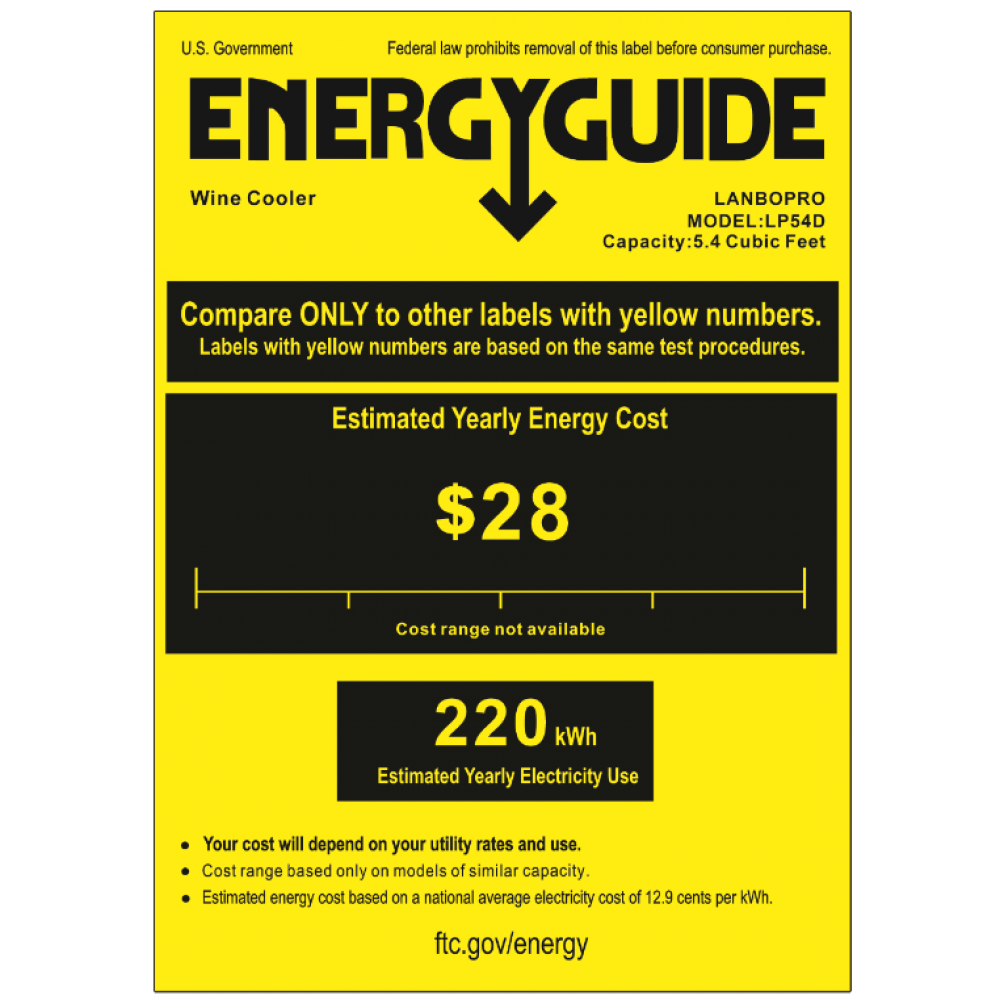 Lanbo Pro 44 Bottles Dual Zone Stainless Steel Wine Coolers LP54D I Luxury Appliances Direct