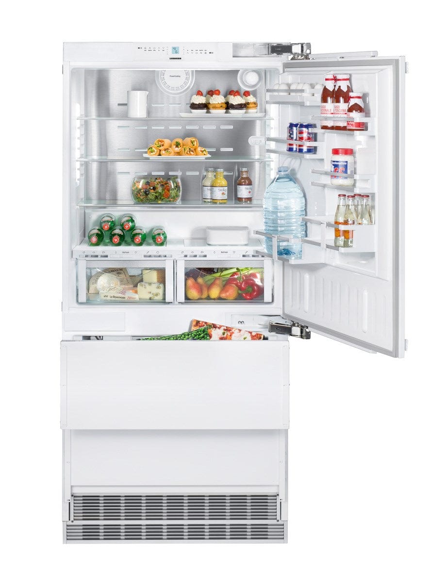 Liebherr 36" Built-in Right-Single Door Fridge 2-Drawer Freezer HCB 2080 I Luxury Appliances Direct