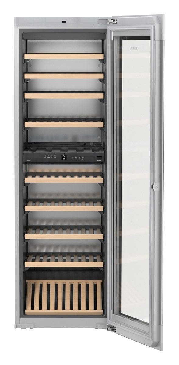 Liebherr HWGB 8300 Built-in Fully Integrated Black Glass Wine Cabinet I Luxury Appliances Direct