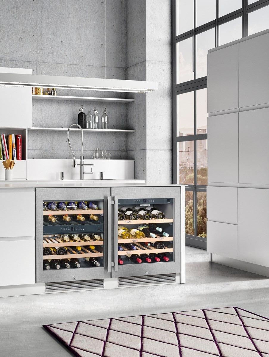 Liebherr WU 3400 24" Under-Counter Dual Zone Wine Cabinet I Luxury Appliances Direct