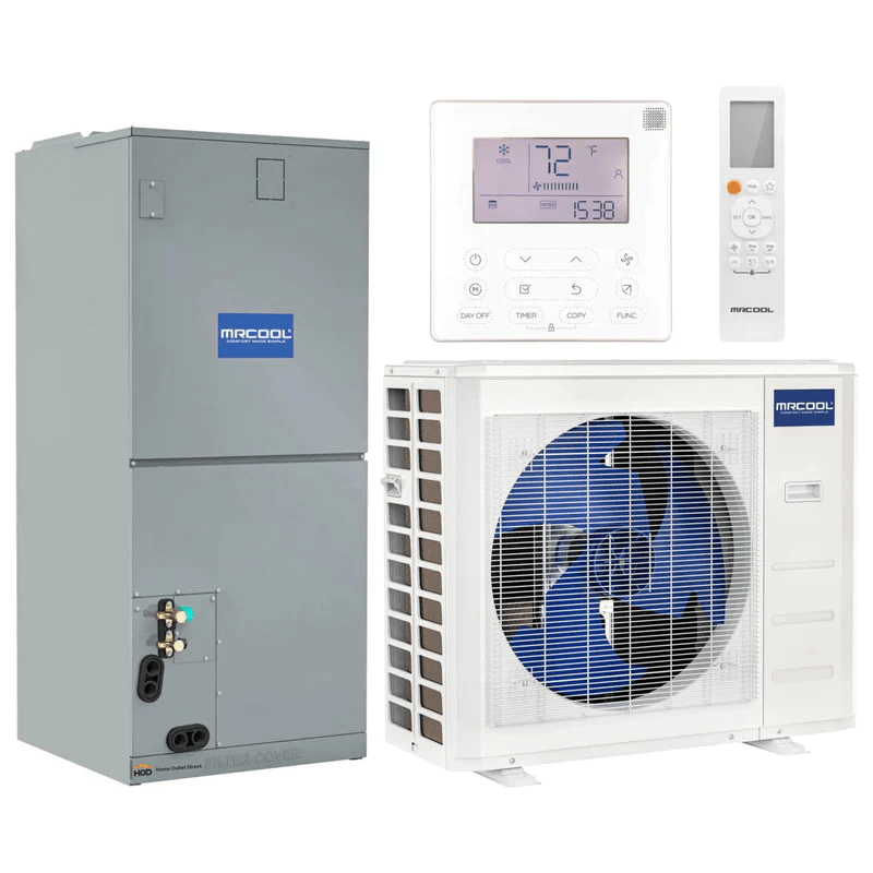 MRCOOL Hyper Heat Central Ducted 36K BTU Complete System CENTRAL-36-HP-230A00 I Luxury Appliances Direct