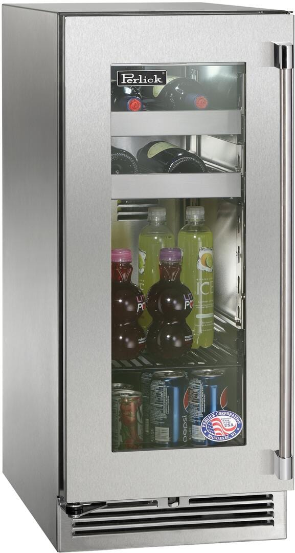 Perlick 15 inch Signature Series 2.8 cu.ft. Beverage Center HP15BS-4-3 I Luxury Appliances Direct