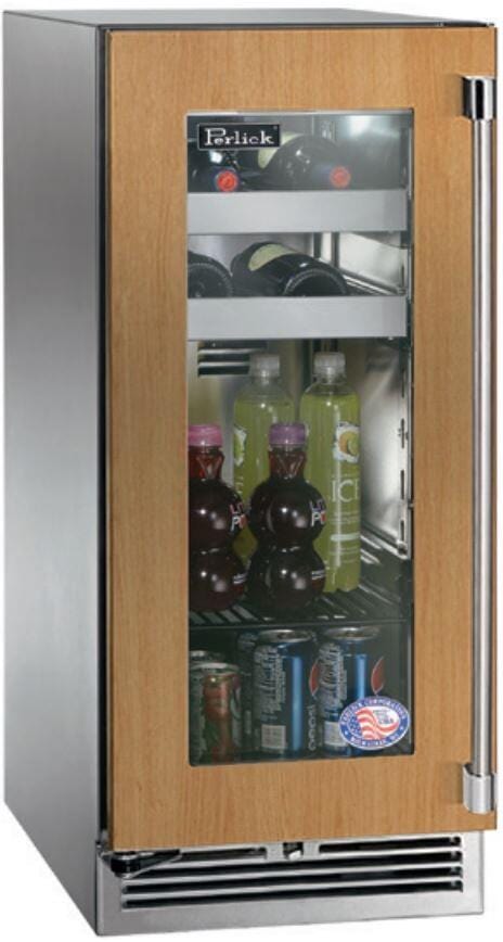 Perlick 15 inch Signature Series 2.8 cu.ft.Beverage Center HP15BS-4-4 I Luxury Appliances Direct
