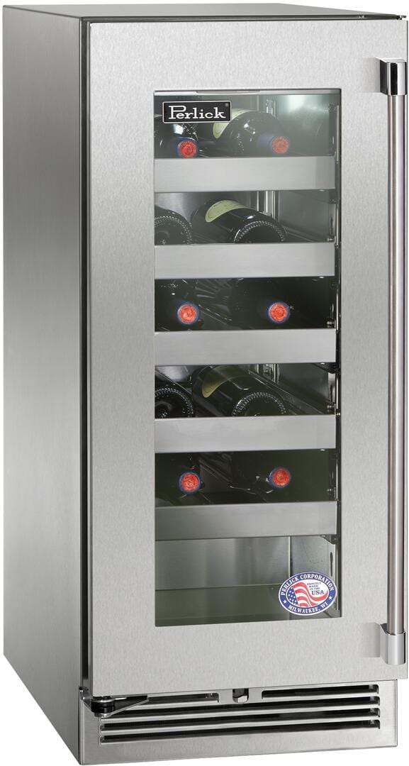 Perlick 15 inch Signature Series 20 Bottle Wine Cooler HP15WO-4-3 I Luxury Appliances Direct