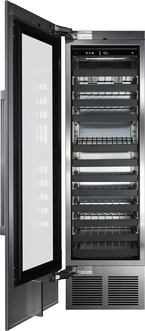 Perlick 24-Inch Built-In Single Zone Wine Cooler with 94 Bottle Capacity, Panel Ready, with Glass Window Opening, Star-K Certification CR24W-1-4 I Luxury Appliances Direct