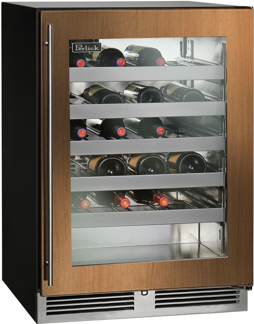 Perlick 24 inch C Series Built-In Single Zone Wine Cooler HC24WB-4-4 I Luxury Appliances Direct