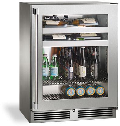 Perlick 24 inch Signature Series 3.1 cu ft Beverage Center HH24BS-4-3 I Luxury Appliances Direct
