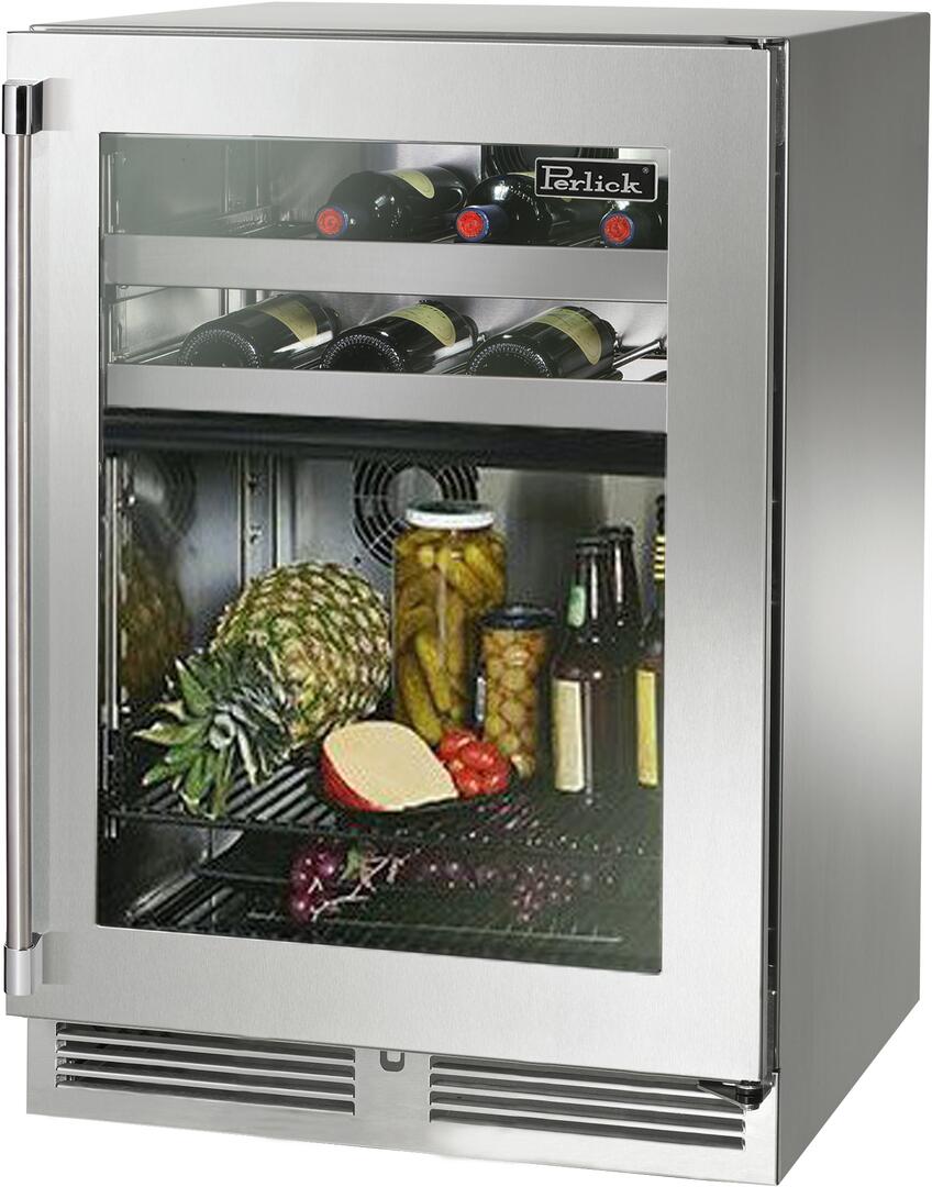 Perlick 24 inch Signature Series 5 cu. ft Beverage Center HP24CS-4-3 I Luxury Appliances Direct