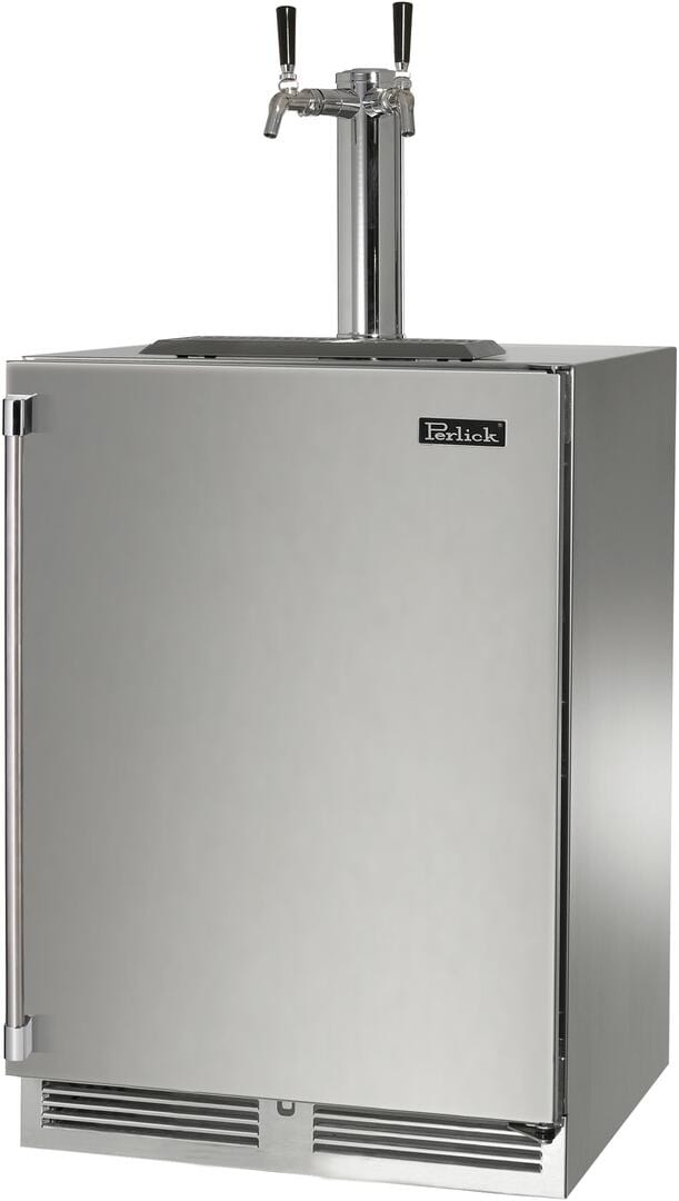 Perlick 24" Signature Series 5.2 cu ft Beer Dispenser HP24TM-4-1-2 I Luxury Appliances Direct