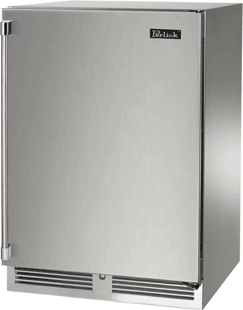 Perlick Signature Series 24" Built-In Wine Cooler with 45 Bottle Capacity Single Zone with Solid Door in Stainless Steel HP24WM-4-1 I Luxury Appliances Direct