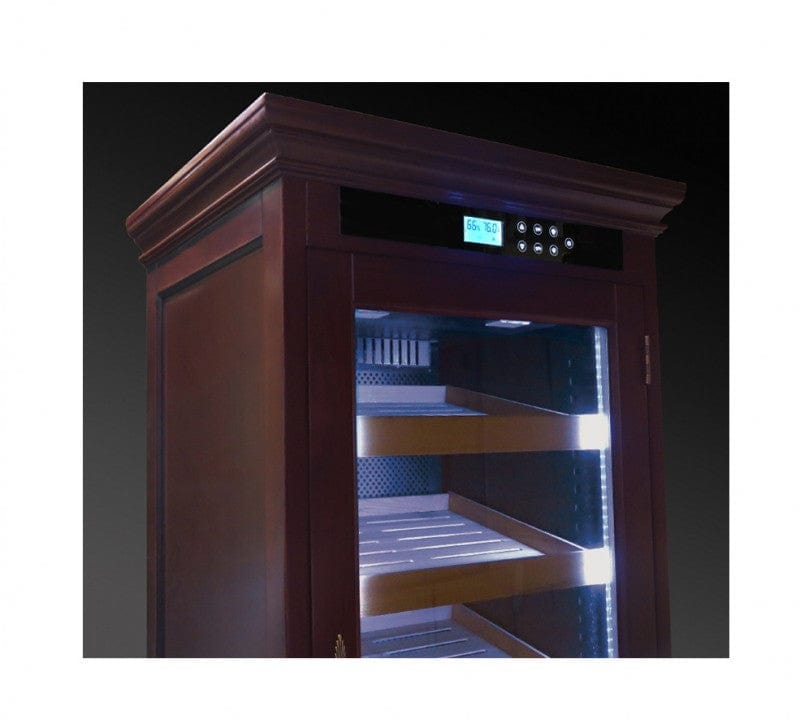 Prestige Import Group 4 Storage Shelf Electric Climate/Humidity Controlled Cabinet (Dark Cherry) RDFD/CNBS I Luxury Appliances Direct