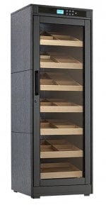 Prestige Import Group 6 Storage Shelf Electric Climate/Humidity Controlled Cabinet (Black Oak) RMGTNLT/CNBS I Luxury Appliances Direct