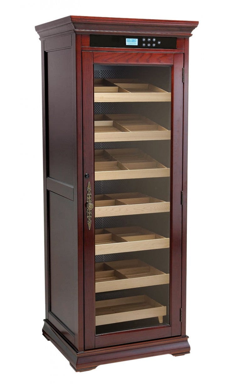 Prestige Import Group 6 Storage Shelf Electric Climate/Humidity Controlled Cabinet (Dark Cherry) RMGTN/CNBS I Luxury Appliances Direct