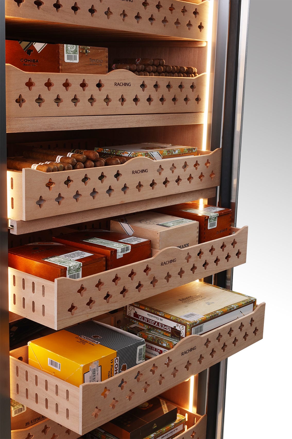 Raching Stainless Steel Cigar Humidor CT48A I Luxury Appliances Direct