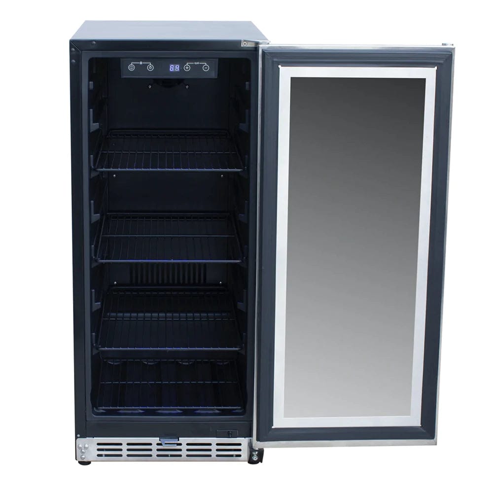 RCS 15-Inch Refrigerator with Glass Window REFR5 I Luxury Appliances Direct