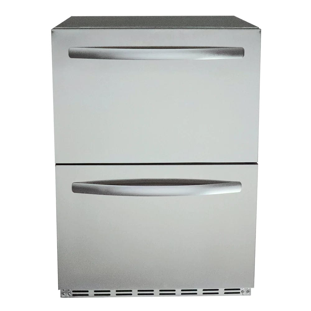 RCS 24-Inch 5.3 Cu. Ft. Outdoor Rated Dual Drawer Refrigerator REFR4 I Luxury Appliances Direct